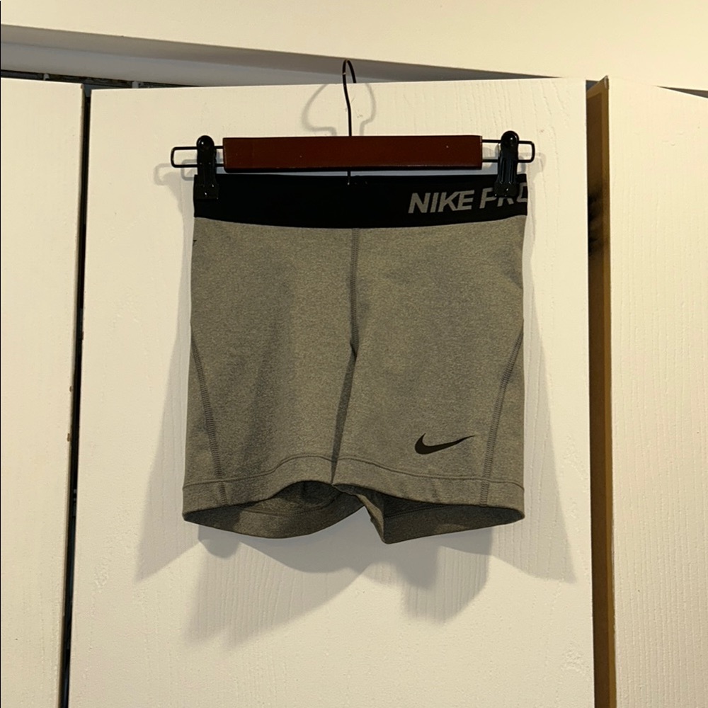 Nike Pro Black and Gray Training Shorts